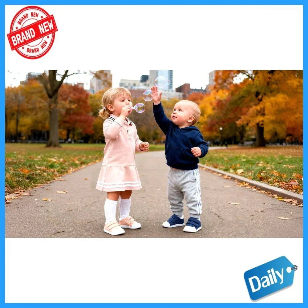 Baby First Walking Shoes Non-Slip Sole Wide Toe Box 6-24 Months